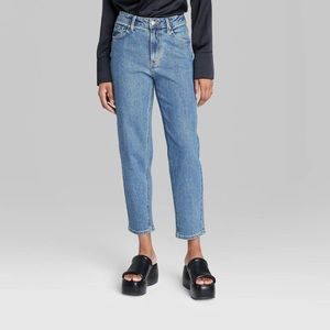 NWT Women's Super-High Rise Tapered Jeans - Wild Fable